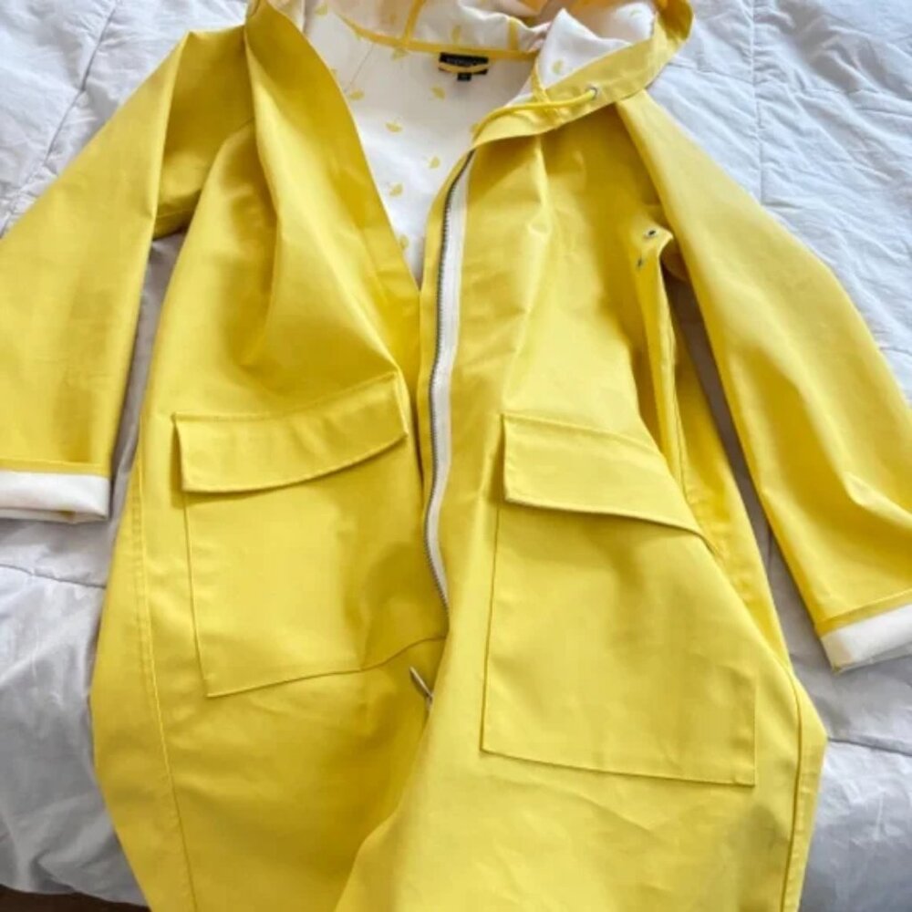 Top shop yellow raincoat